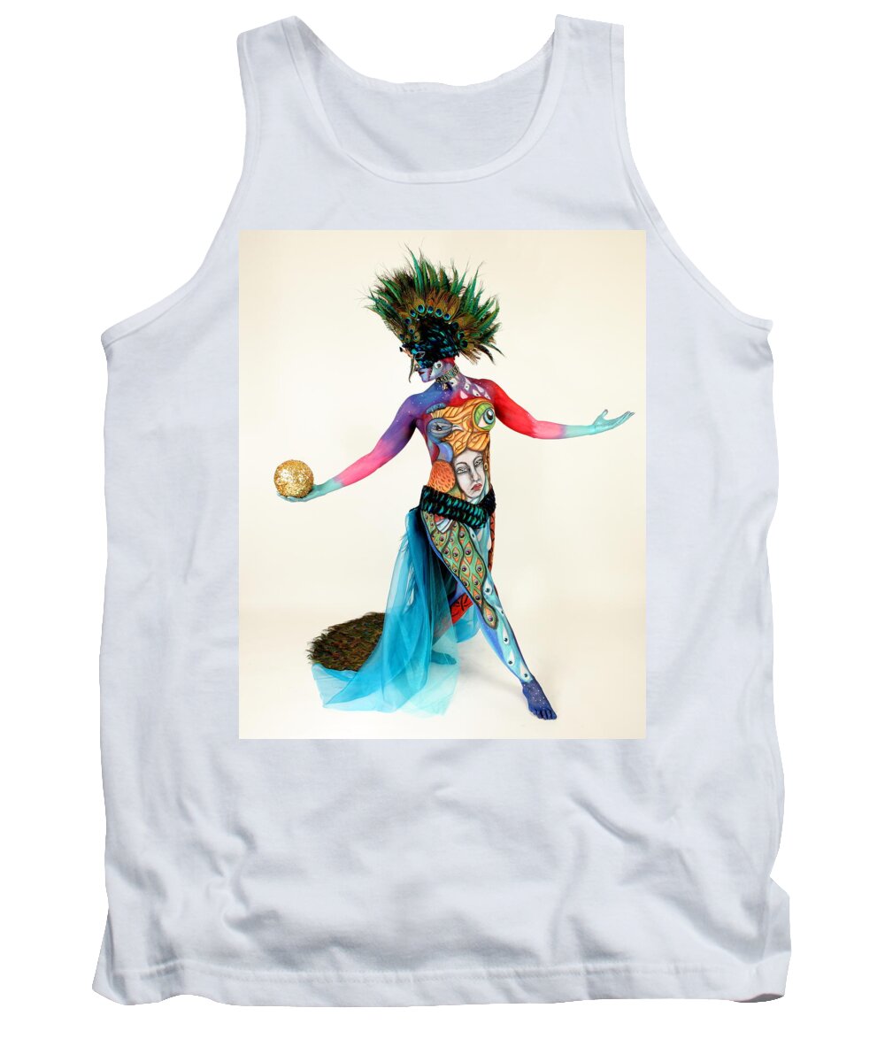 Bodypaint Tank Top featuring the photograph Letting Go by Angela Rene Roberts and Cully Firmin