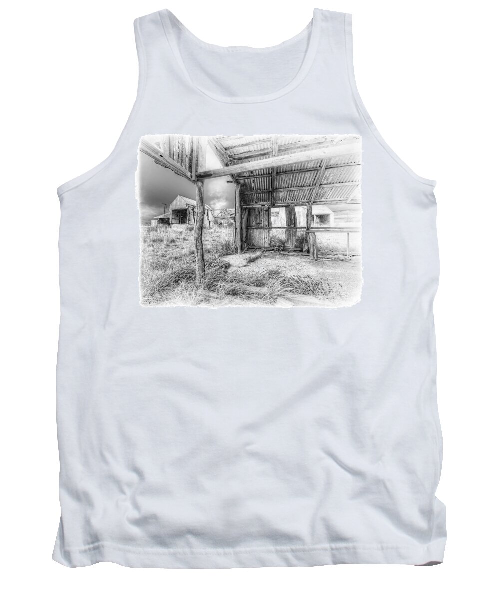 Hdr Tank Top featuring the photograph Life as a Shed by Wayne Sherriff