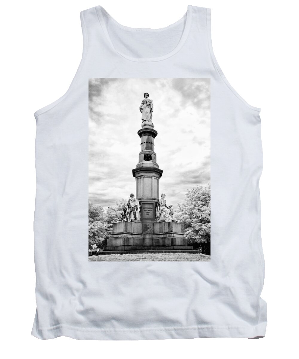 Infrared Tank Top featuring the photograph Lincolns Gettysburg Address Site by Paul W Faust - Impressions of Light