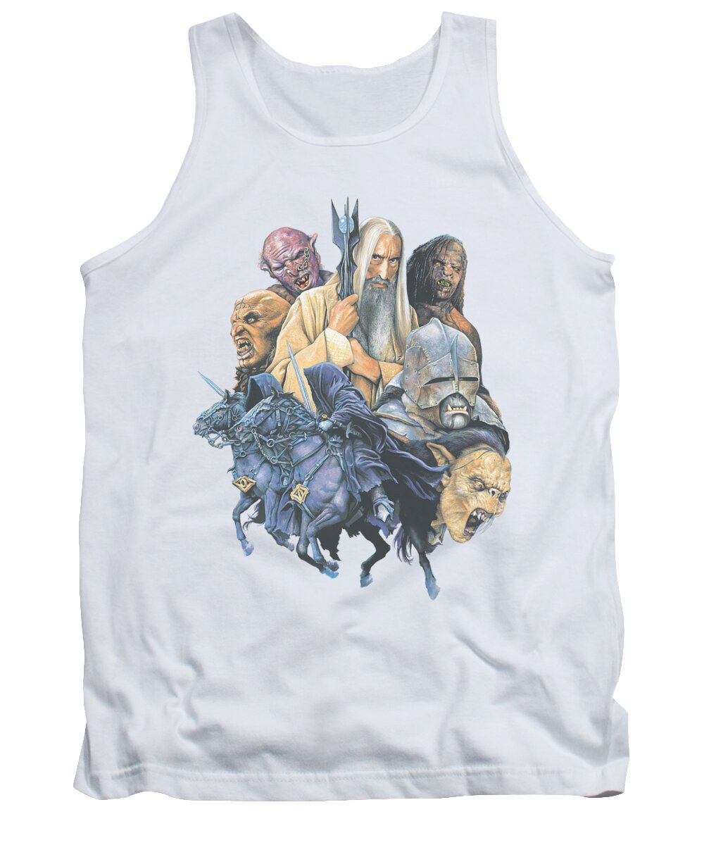  Tank Top featuring the digital art Lor - Collage Of Evil by Brand A