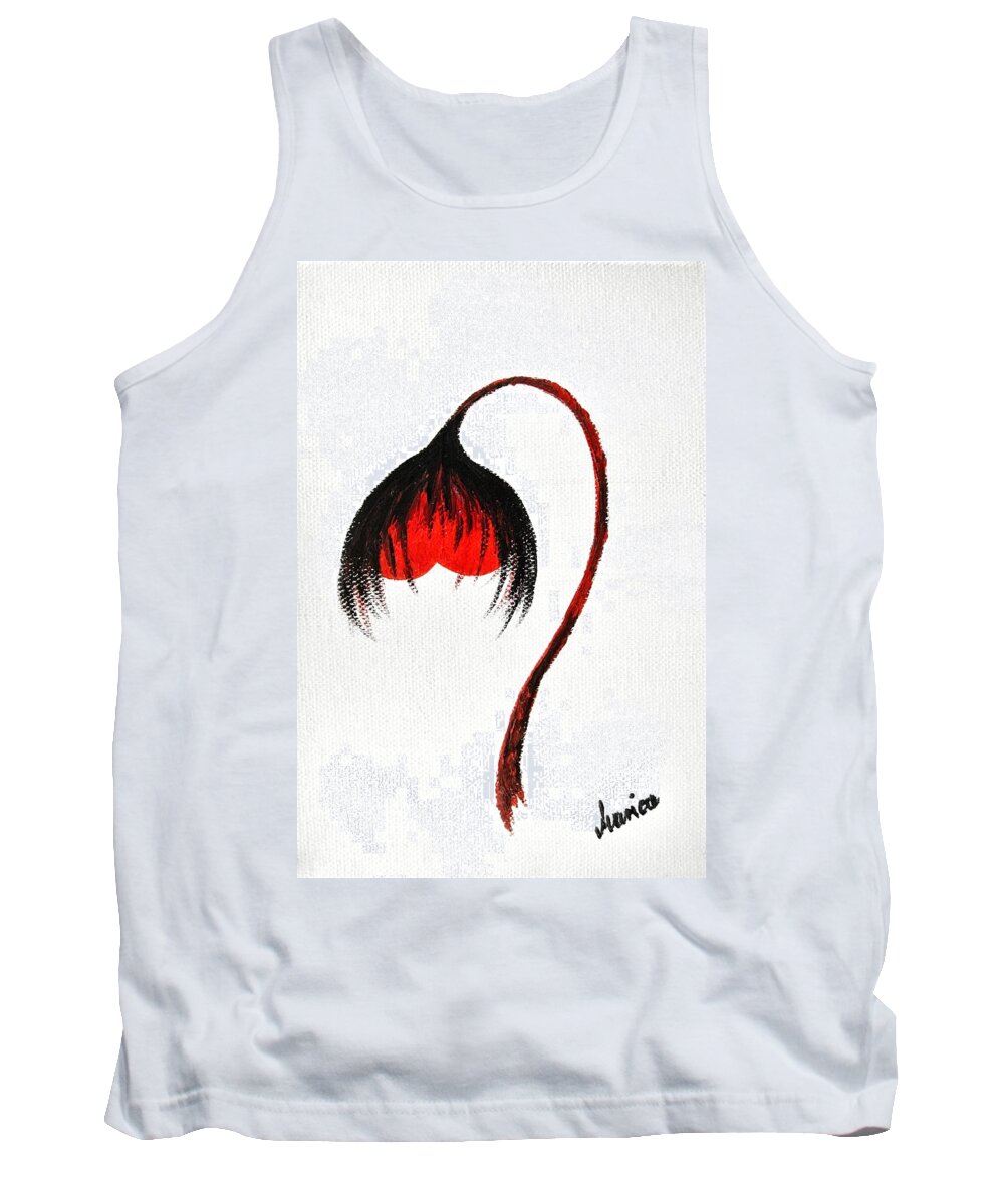 Love Story Tank Top featuring the painting Love Story Ill The End by Marianna Mills
