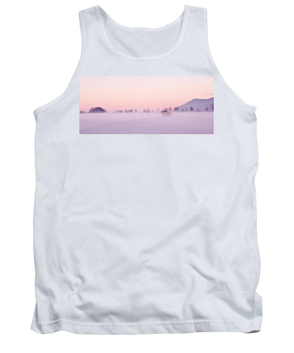 Landscape Tank Top featuring the photograph Low fog by Jorge Maia