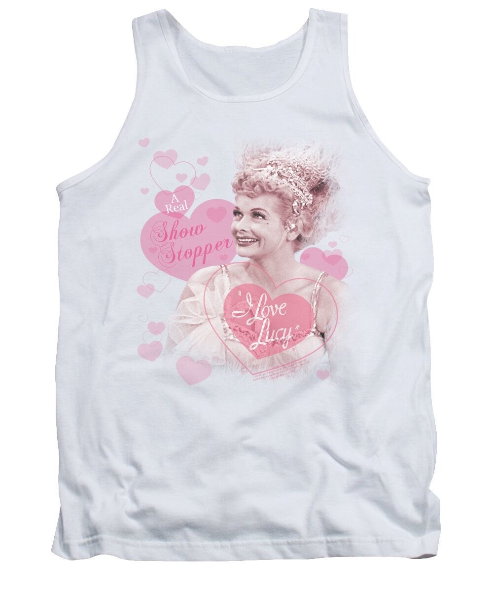 I Love Lucy Tank Top featuring the digital art Lucy - Show Stopper by Brand A
