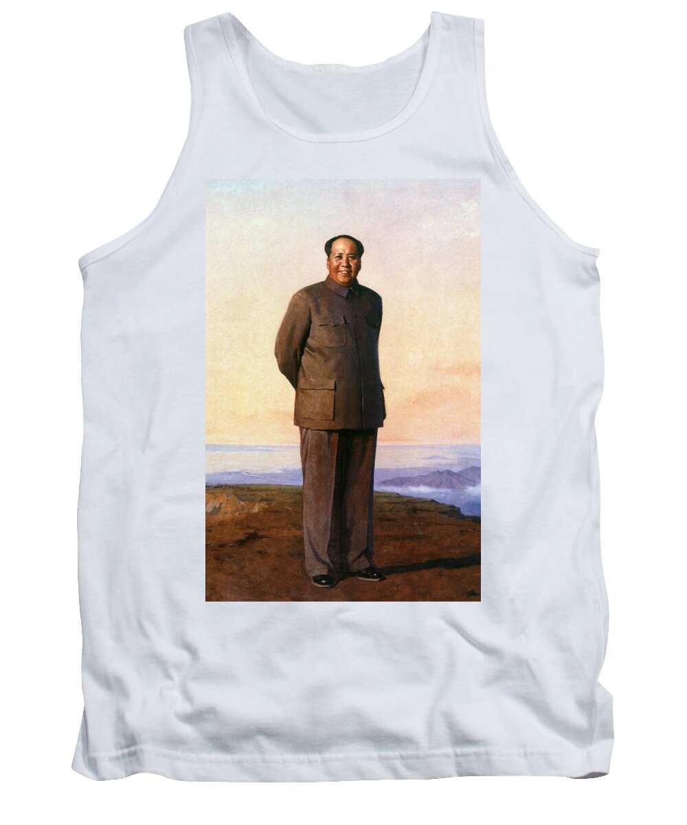 20th Century Tank Top featuring the painting Mao Tse-tung (1893-1976) by Granger