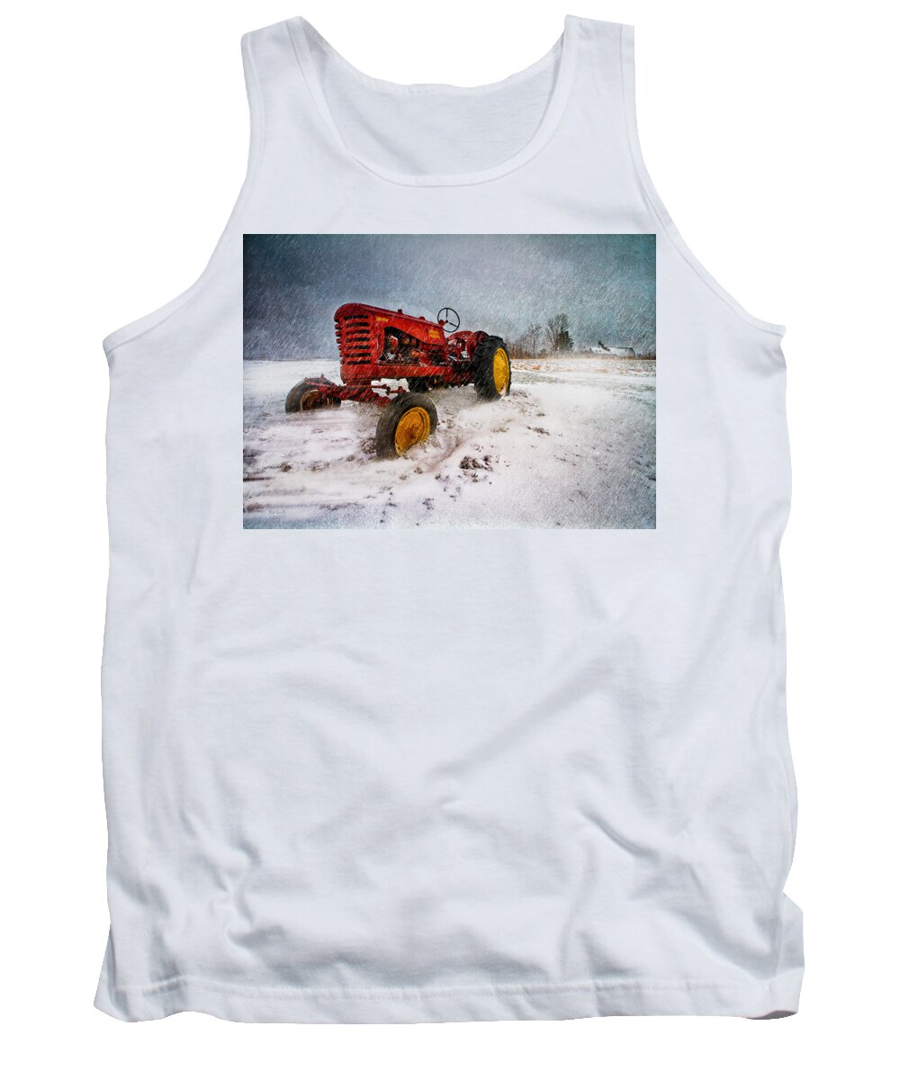 Transportation Tank Top featuring the photograph Massey Harris Mustang by Bob Orsillo