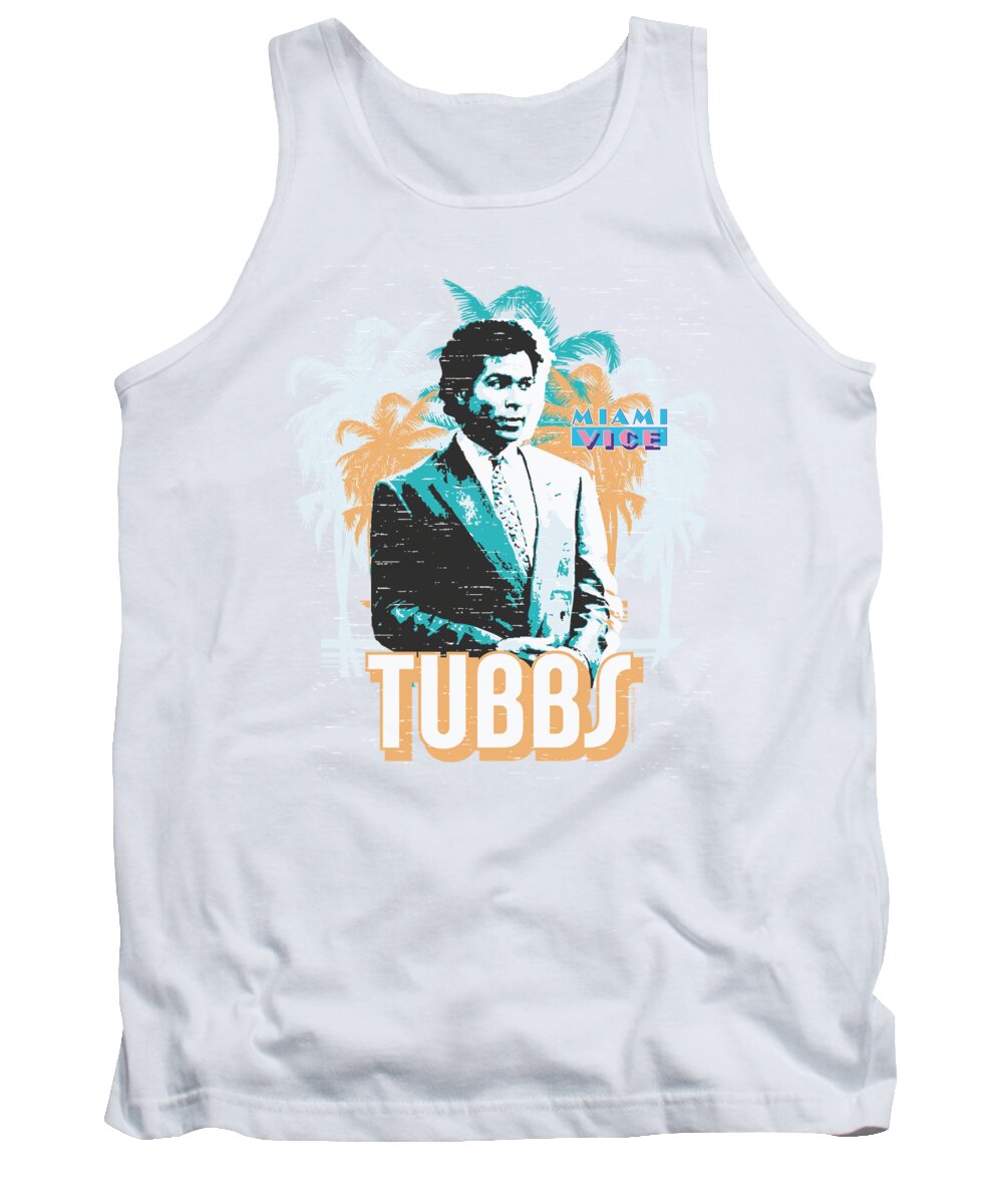 Miami Vice Tank Top featuring the digital art Miami Vice - Tubbs by Brand A