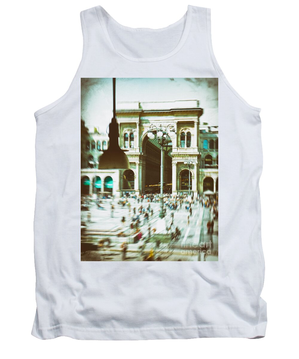 Animated Tank Top featuring the photograph Milan gallery by Silvia Ganora