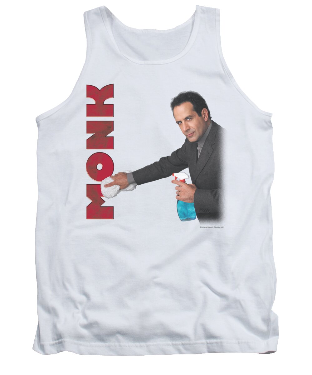  Tank Top featuring the digital art Monk - Clean Up by Brand A