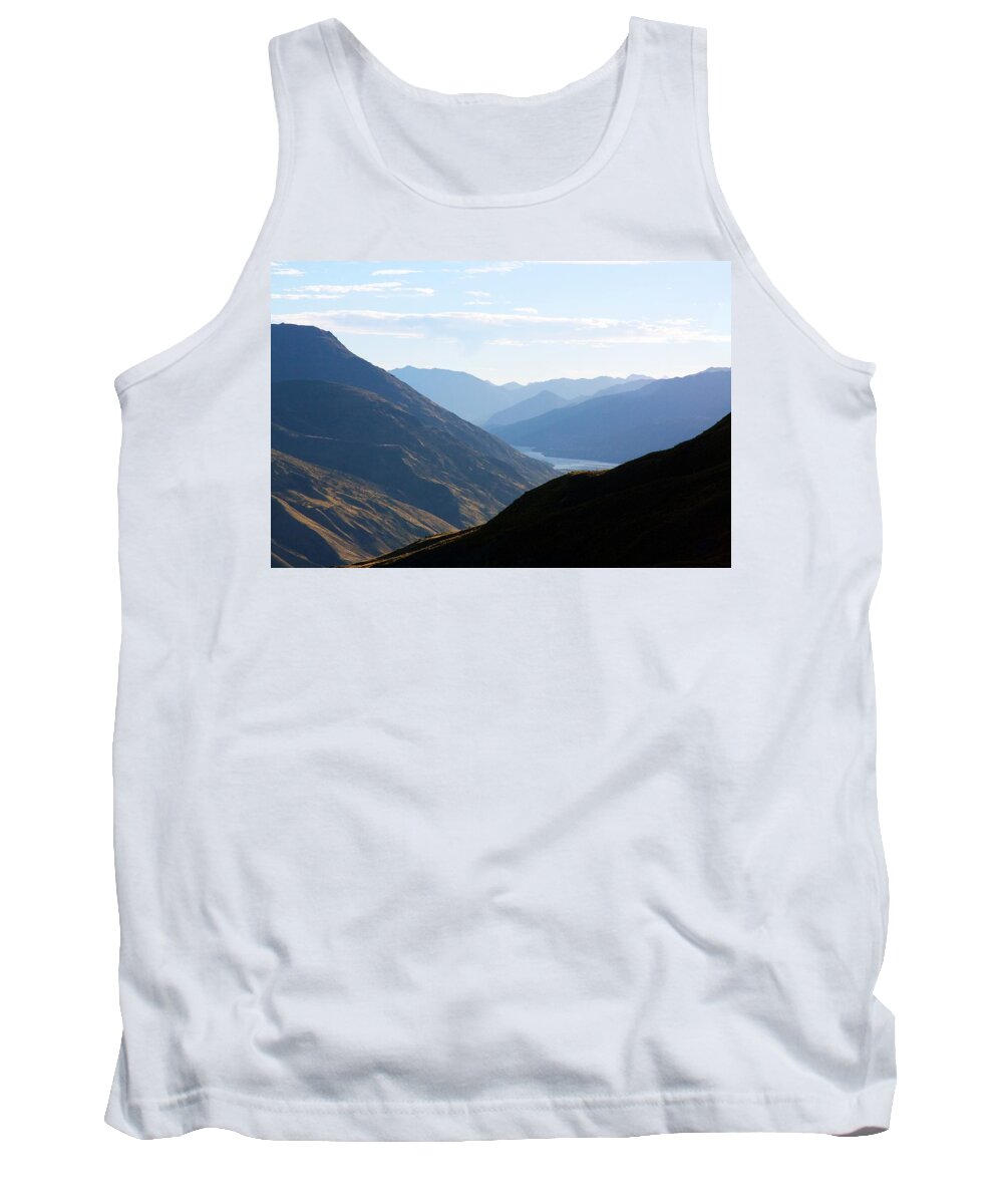 New Tank Top featuring the photograph Mountains Meet Lake #3 by Stuart Litoff