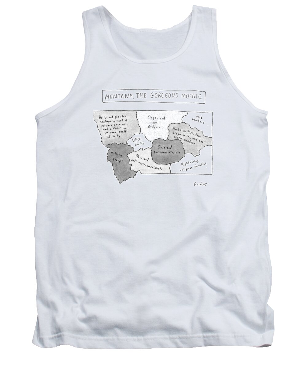 No Caption
Title: Montana Tank Top featuring the drawing New Yorker April 22nd, 1996 by Roz Chast