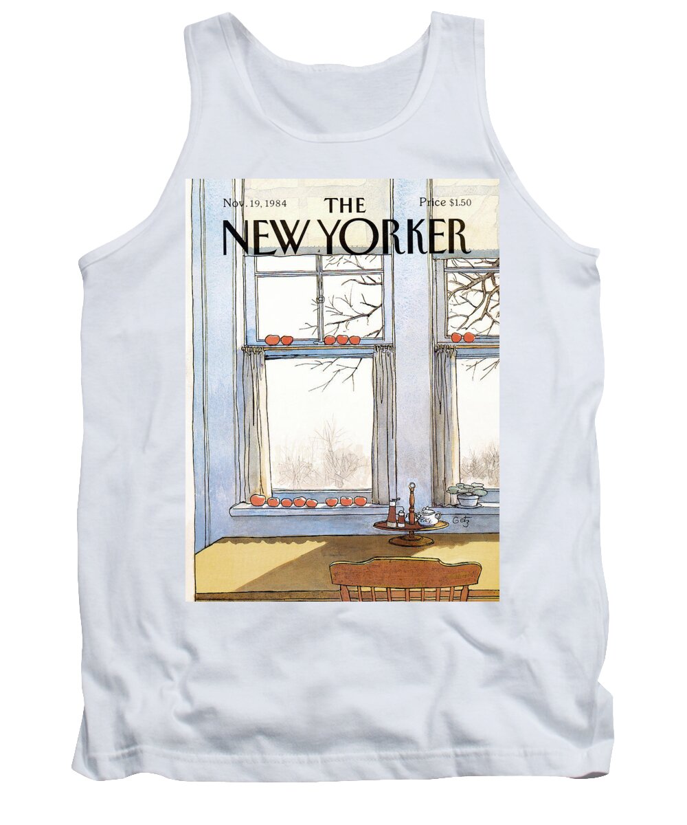 Rural Tank Top featuring the painting New Yorker November 19th, 1984 by Arthur Getz