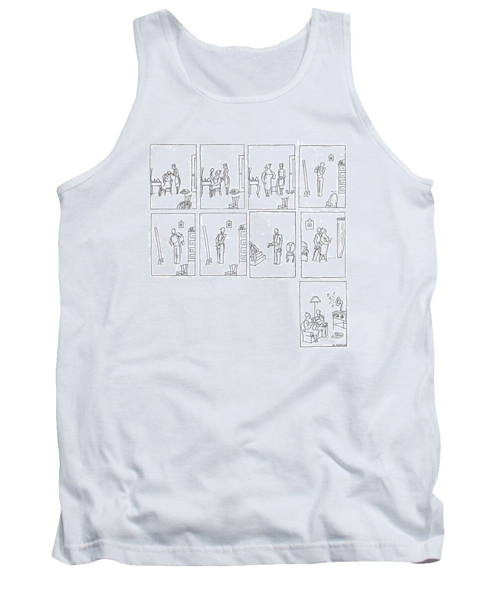 102821 Oso Otto Soglow Tank Top featuring the drawing New Yorker September 28th, 1929 by Otto Soglow