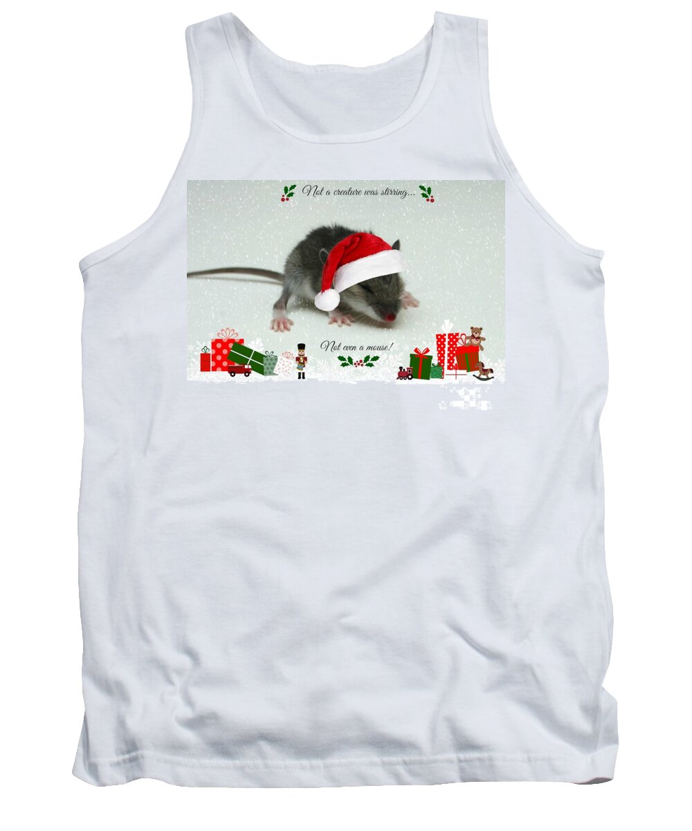 Mouse Tank Top featuring the photograph Not A Creature Was Stirring by Barbara S Nickerson