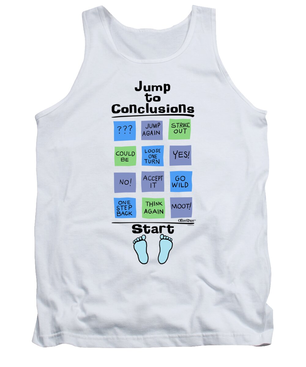  Tank Top featuring the digital art Office Space - Jump To Conclusions by Brand A