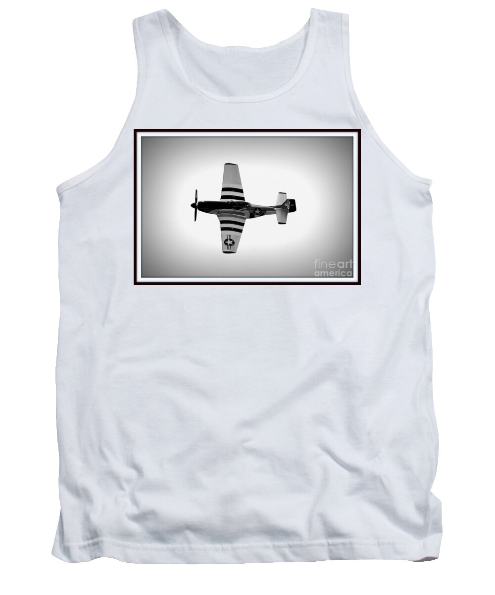 P-51 Tank Top featuring the photograph P51 King of the Skies by Kevin Fortier