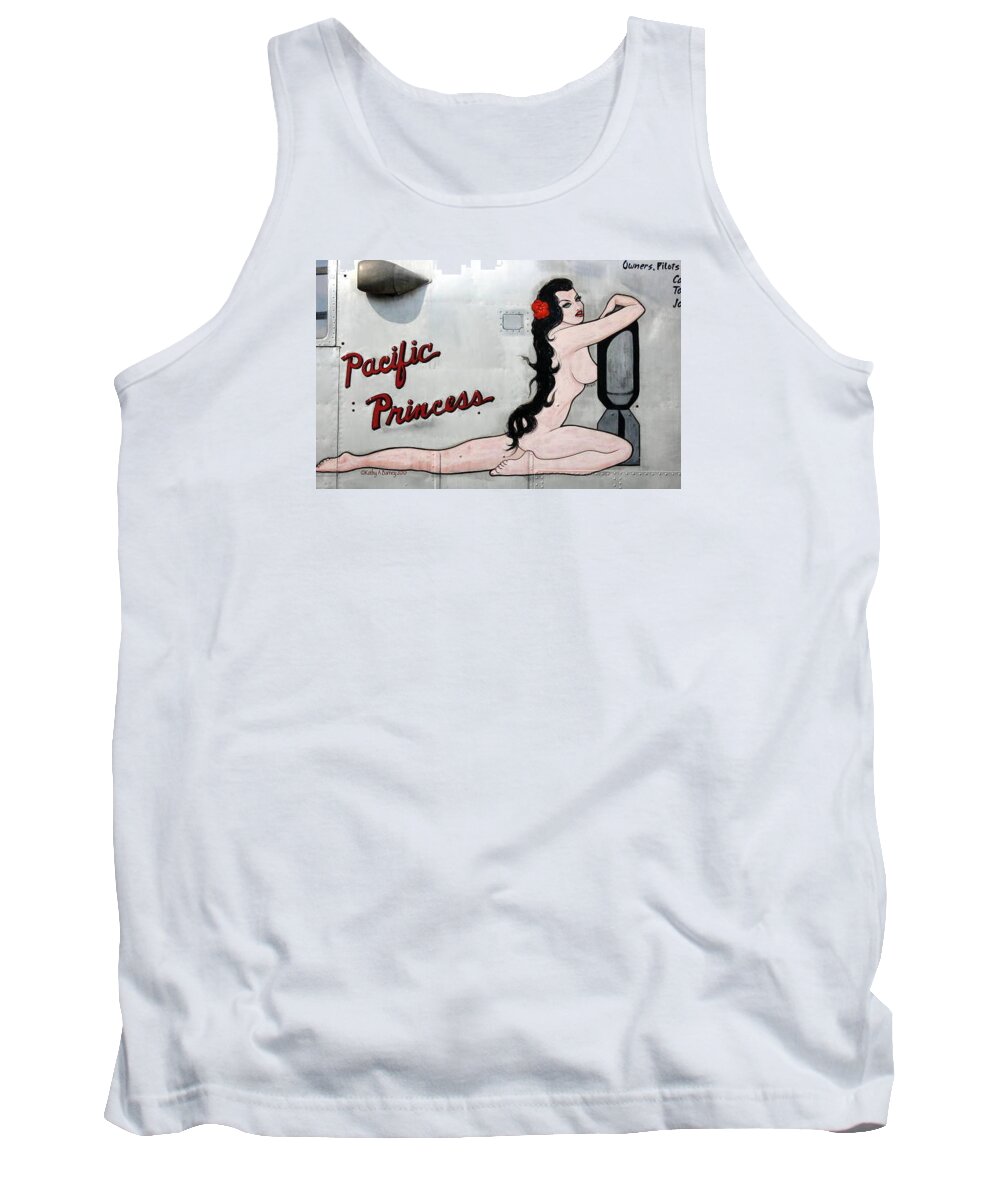 B25 Tank Top featuring the photograph Pacific Princess by Kathy Barney