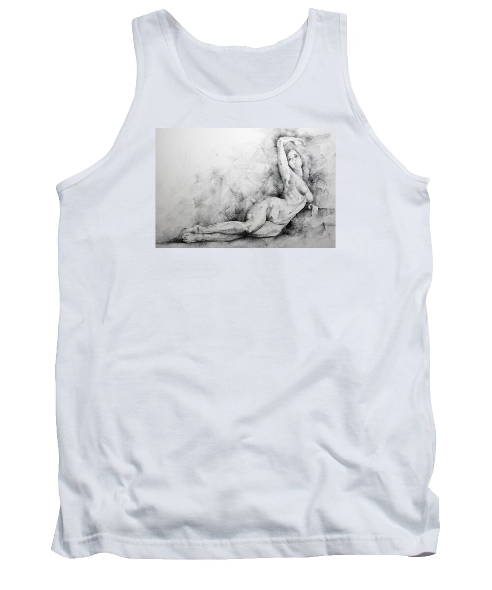 Erotic Tank Top featuring the drawing Page 8 by Dimitar Hristov