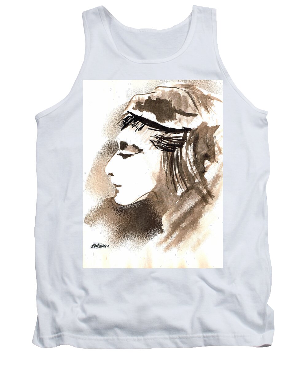 Poise Tank Top featuring the digital art Poise by Seth Weaver