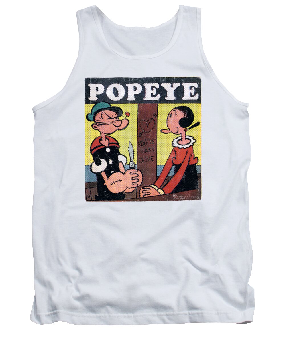  Tank Top featuring the digital art Popeye - Loves Olive by Brand A