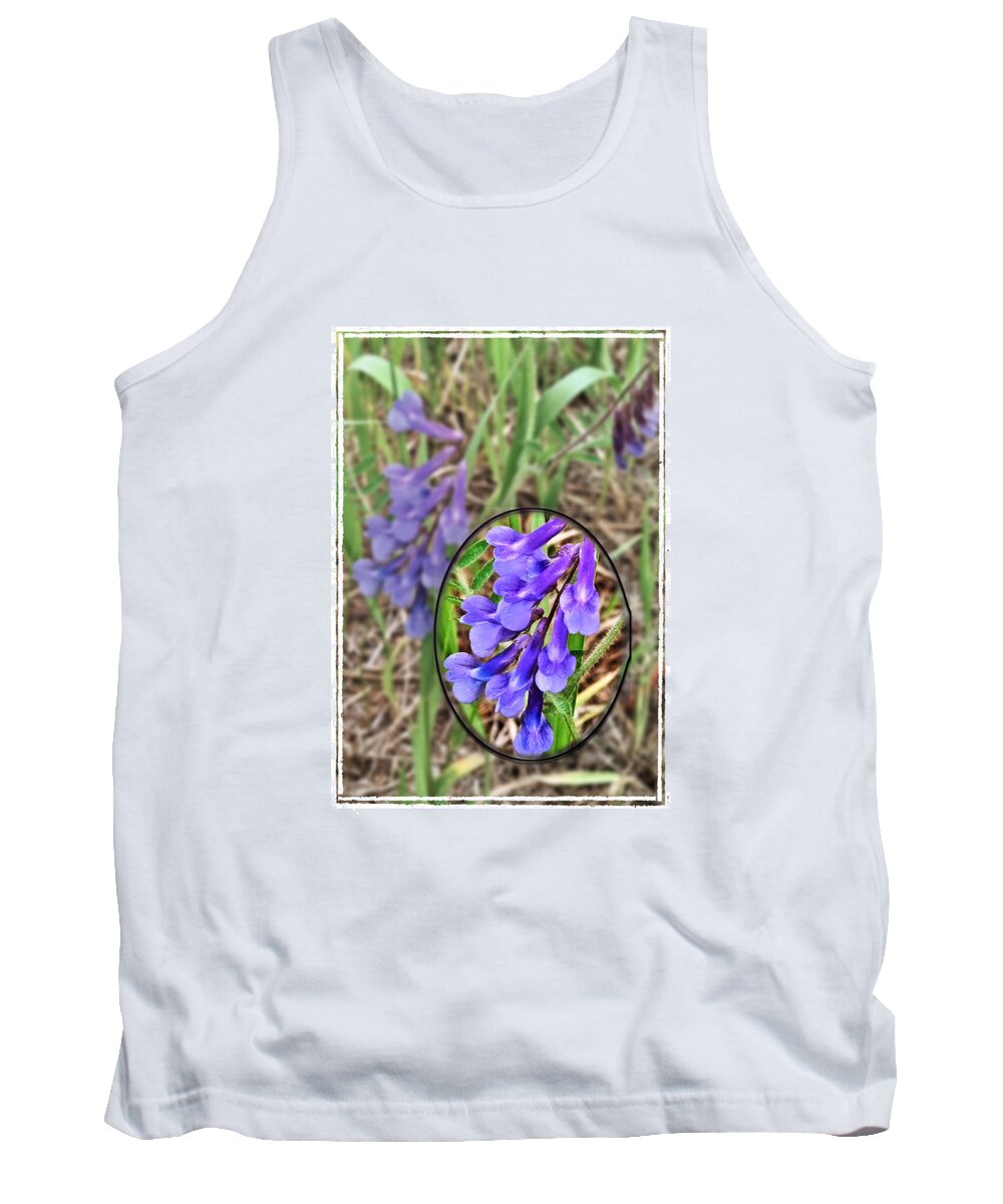 Nature Tank Top featuring the photograph Purple Wildflowers by Susan Kinney