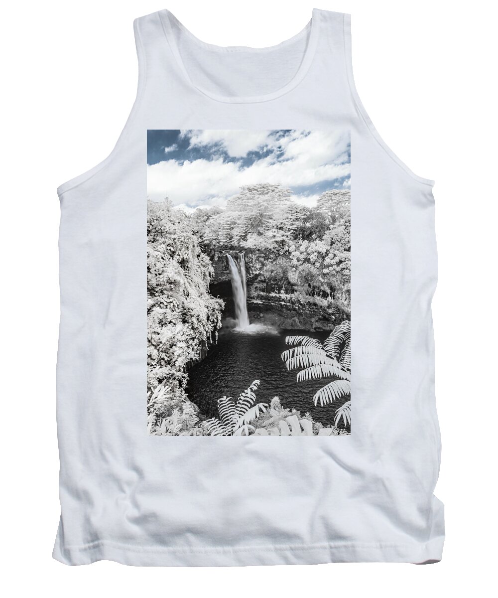 720 Nm Tank Top featuring the photograph Rainbow Falls in Infrared 1 by Jason Chu