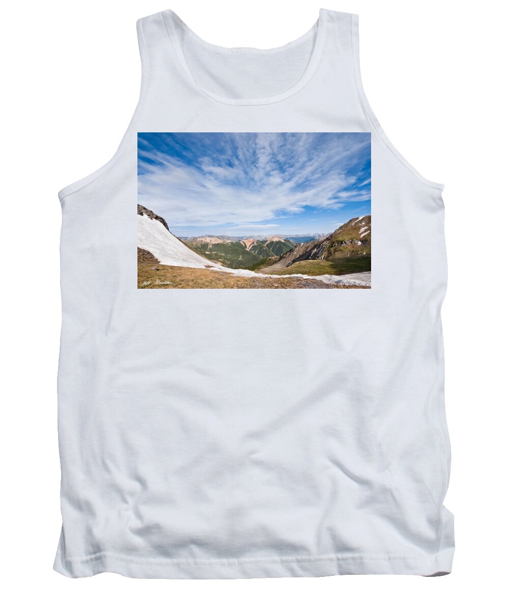 Barren Tank Top featuring the photograph Red Mountain from Columbine Lake Pass by Jeff Goulden