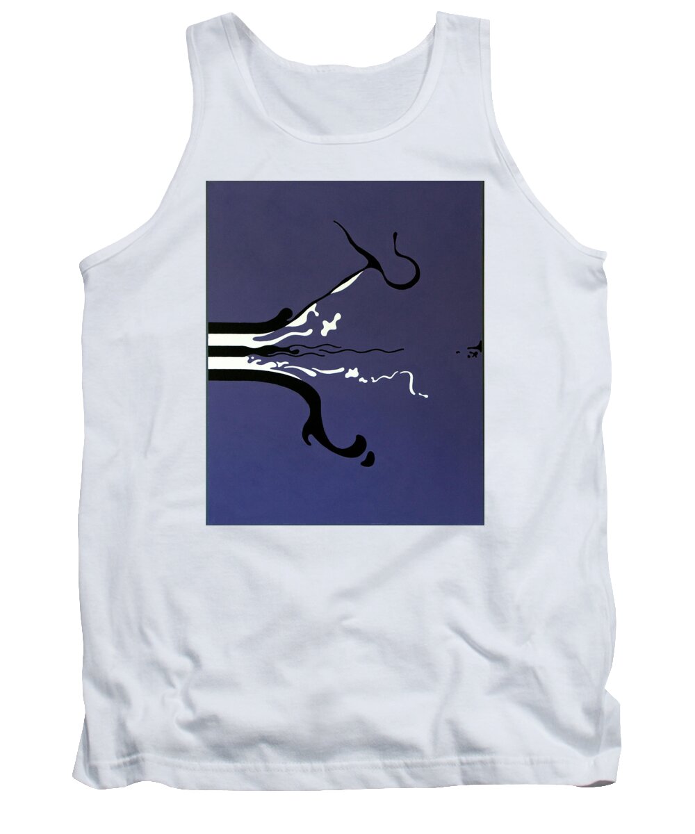 Expressionist Tank Top featuring the painting Release by Thomas Gronowski