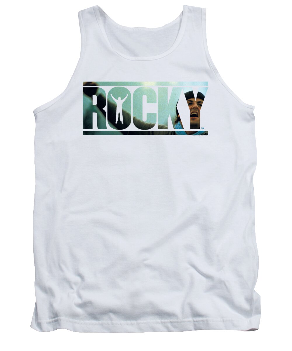 Movie Tank Top featuring the digital art Rocky - Cutout Logo by Brand A