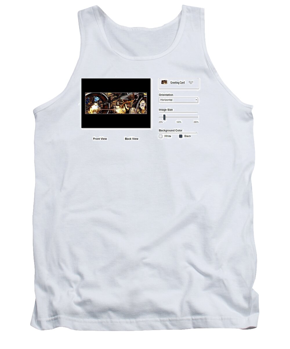  Tank Top featuring the photograph Sample Greeting Card by Jeff Kurtz