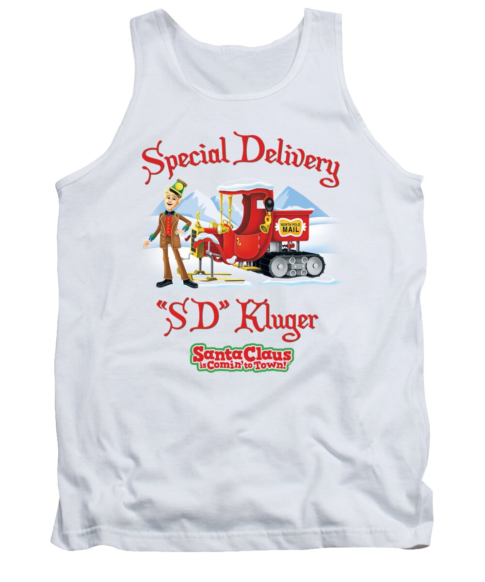  Tank Top featuring the digital art Santa Claus Is Comin To Town - Kluger by Brand A