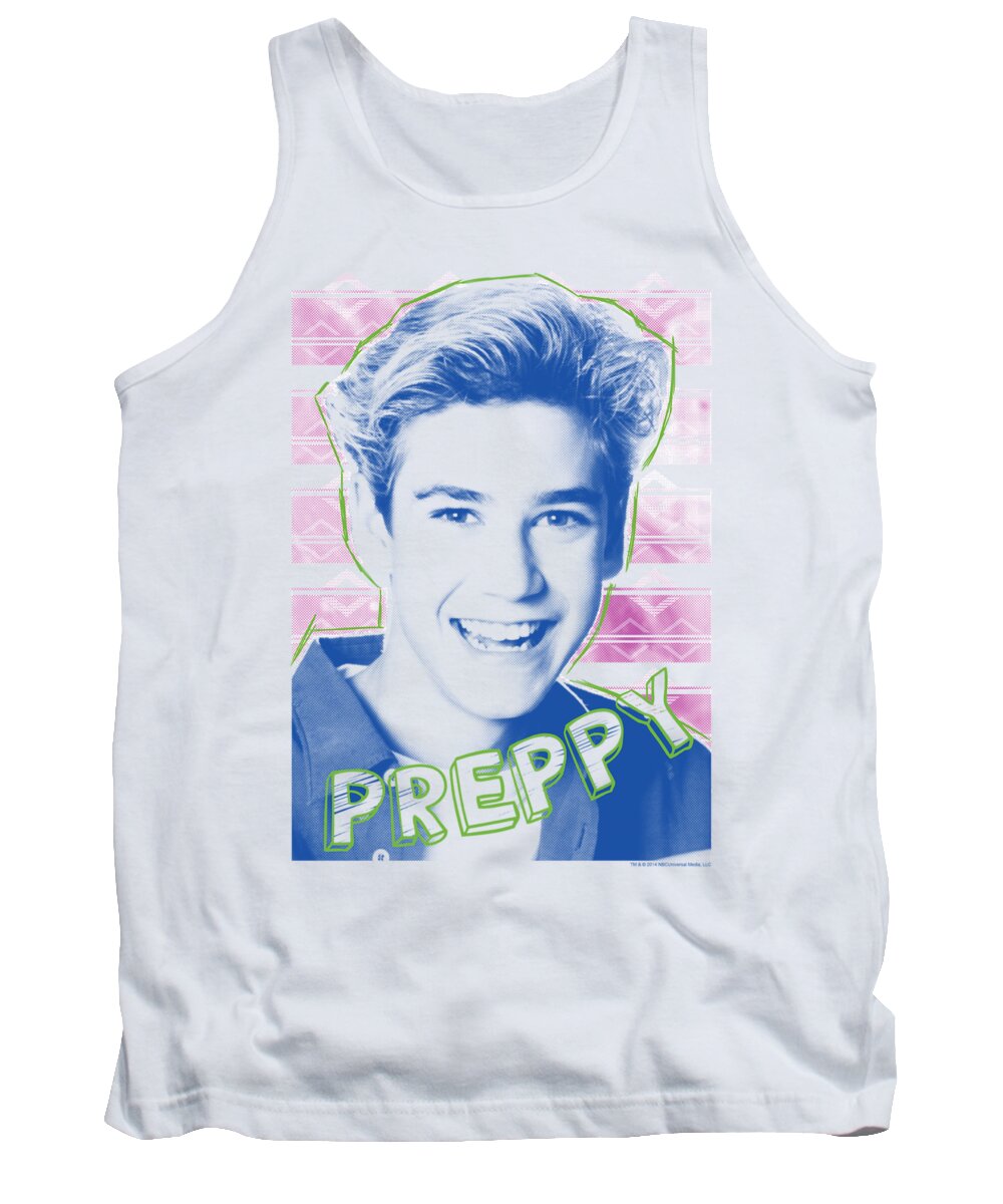  Tank Top featuring the digital art Saved By The Bell - Preppy by Brand A