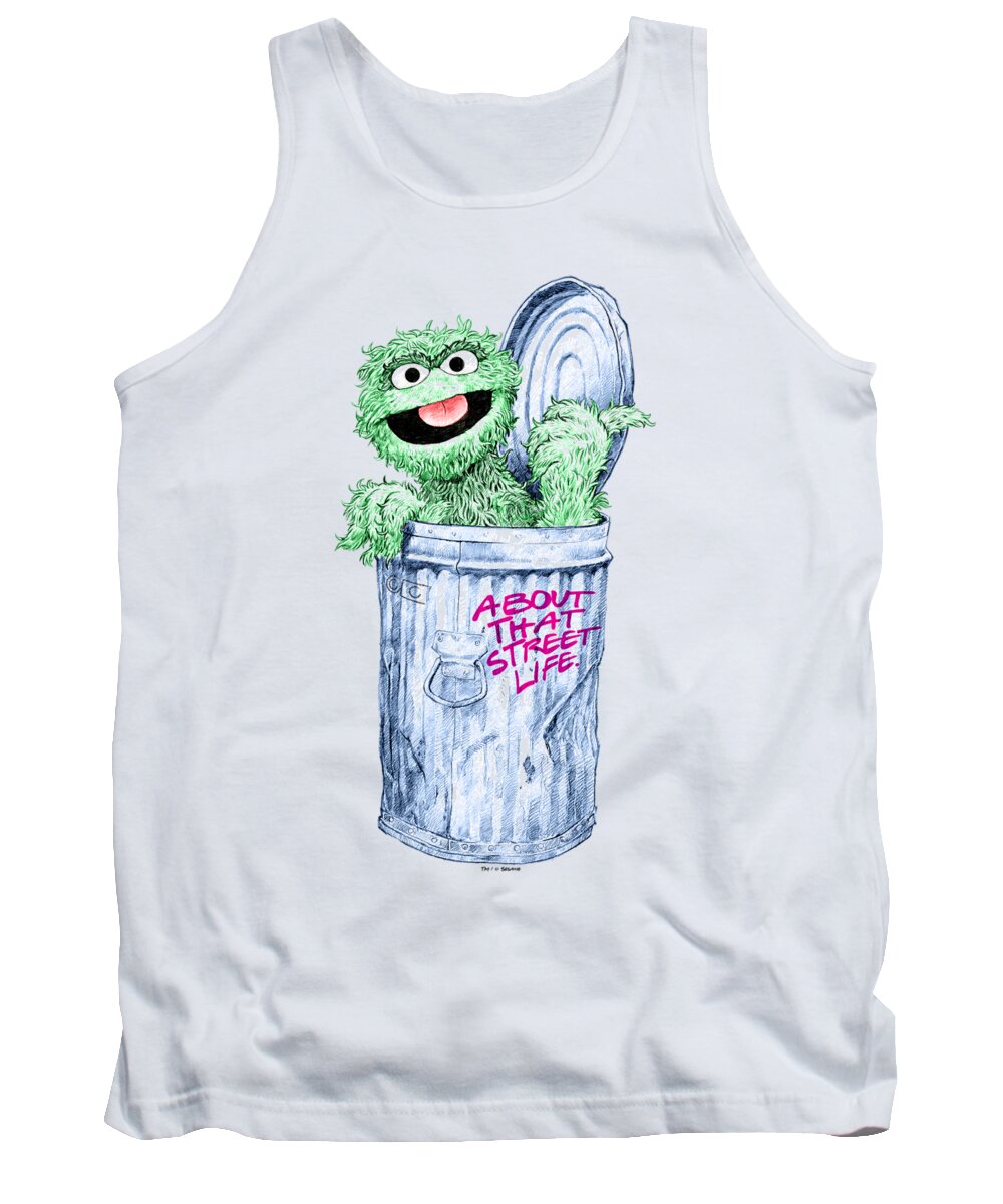  Tank Top featuring the digital art Sesame Street - About That Street Life by Brand A
