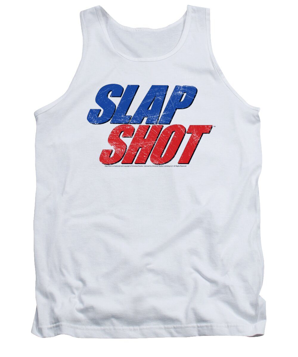  Tank Top featuring the digital art Slap Shot - Blue And Red Logo by Brand A