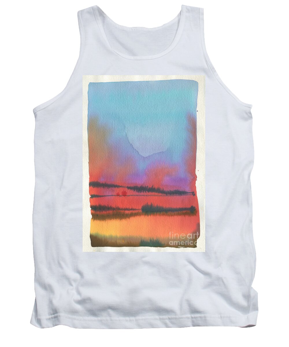 Landscape Tank Top featuring the painting Southland by Donald Maier