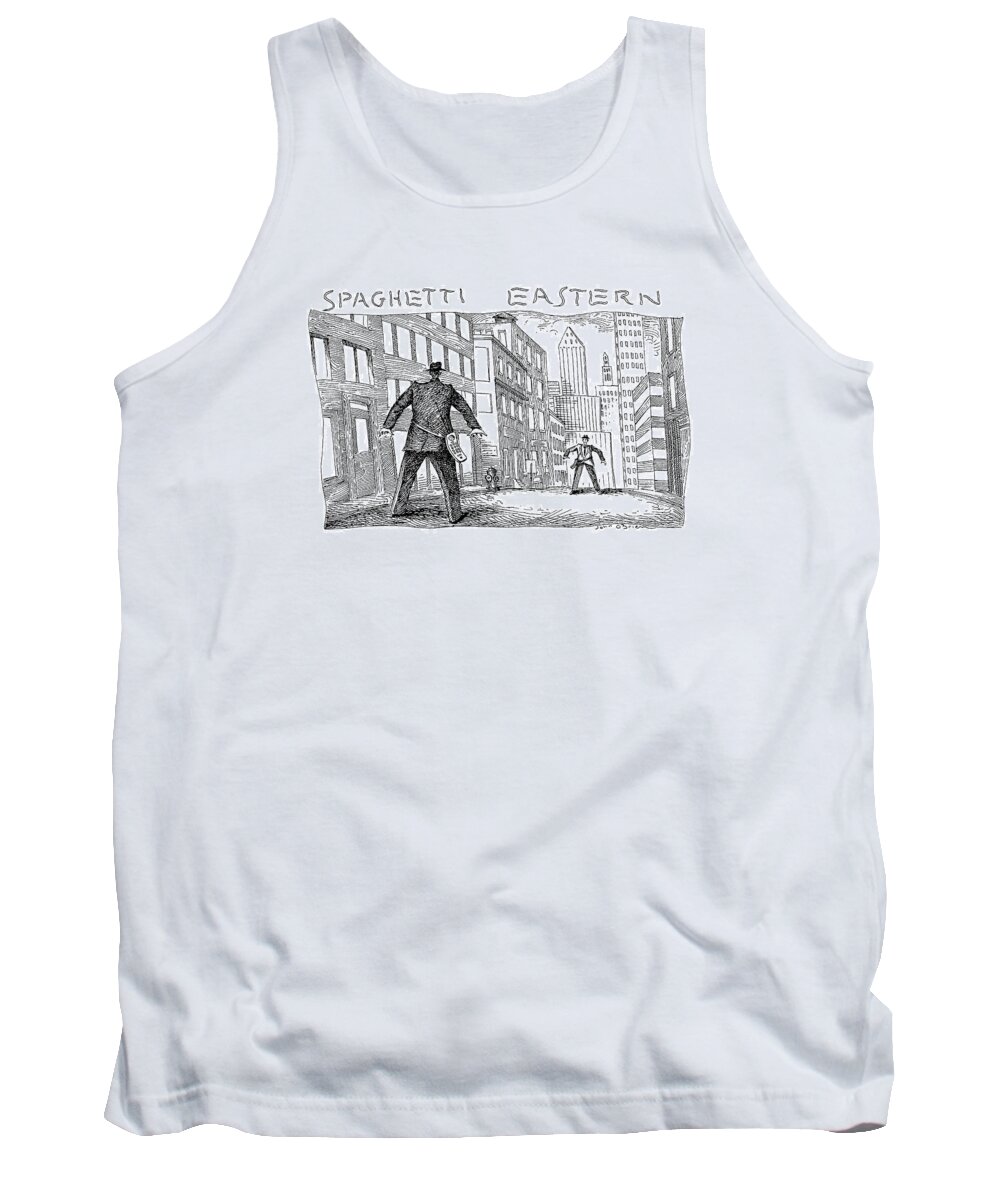 Business Tank Top featuring the drawing Spaghetti Eastern by John O'Brien