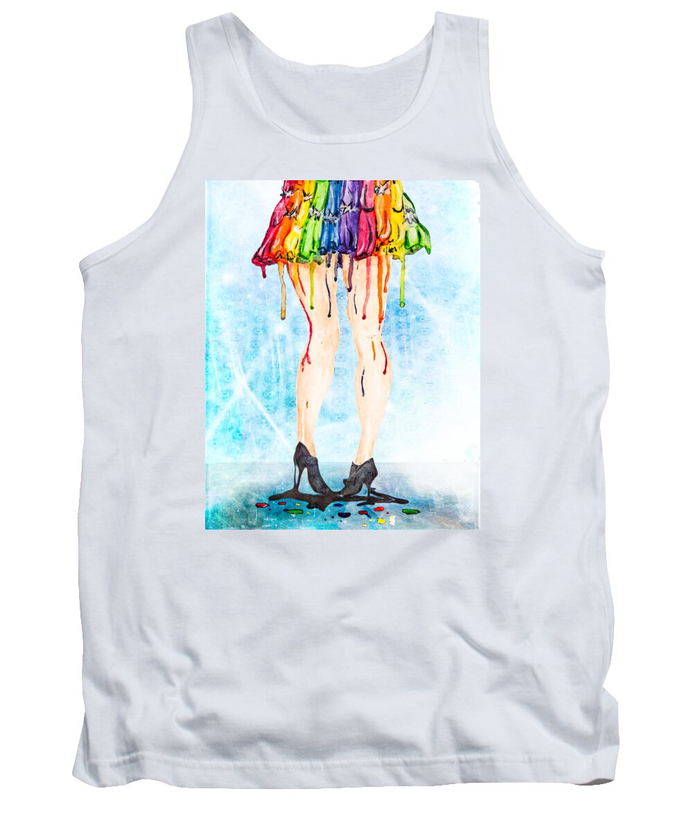 Art Tank Top featuring the photograph Stage Legs by Robert FERD Frank