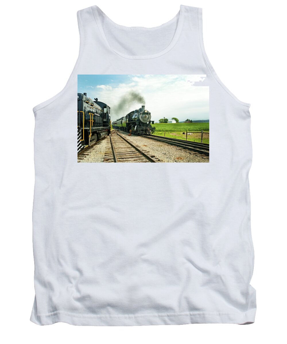 D2-rr-0845 Tank Top featuring the photograph Strasburg Express by Paul W Faust - Impressions of Light