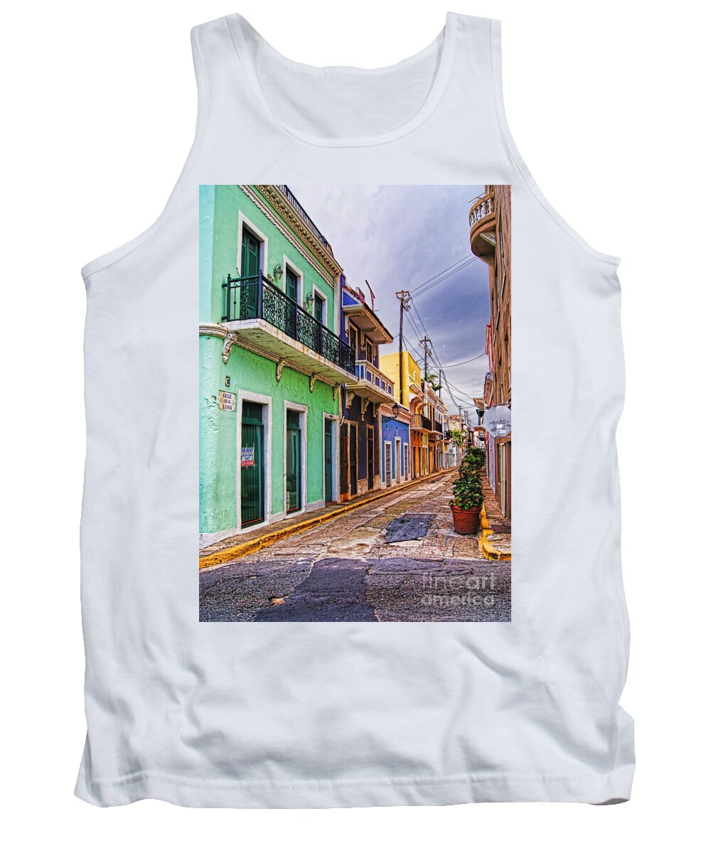 Old San Juan Tank Top featuring the photograph Streets of Old San Juan by Olga Hamilton