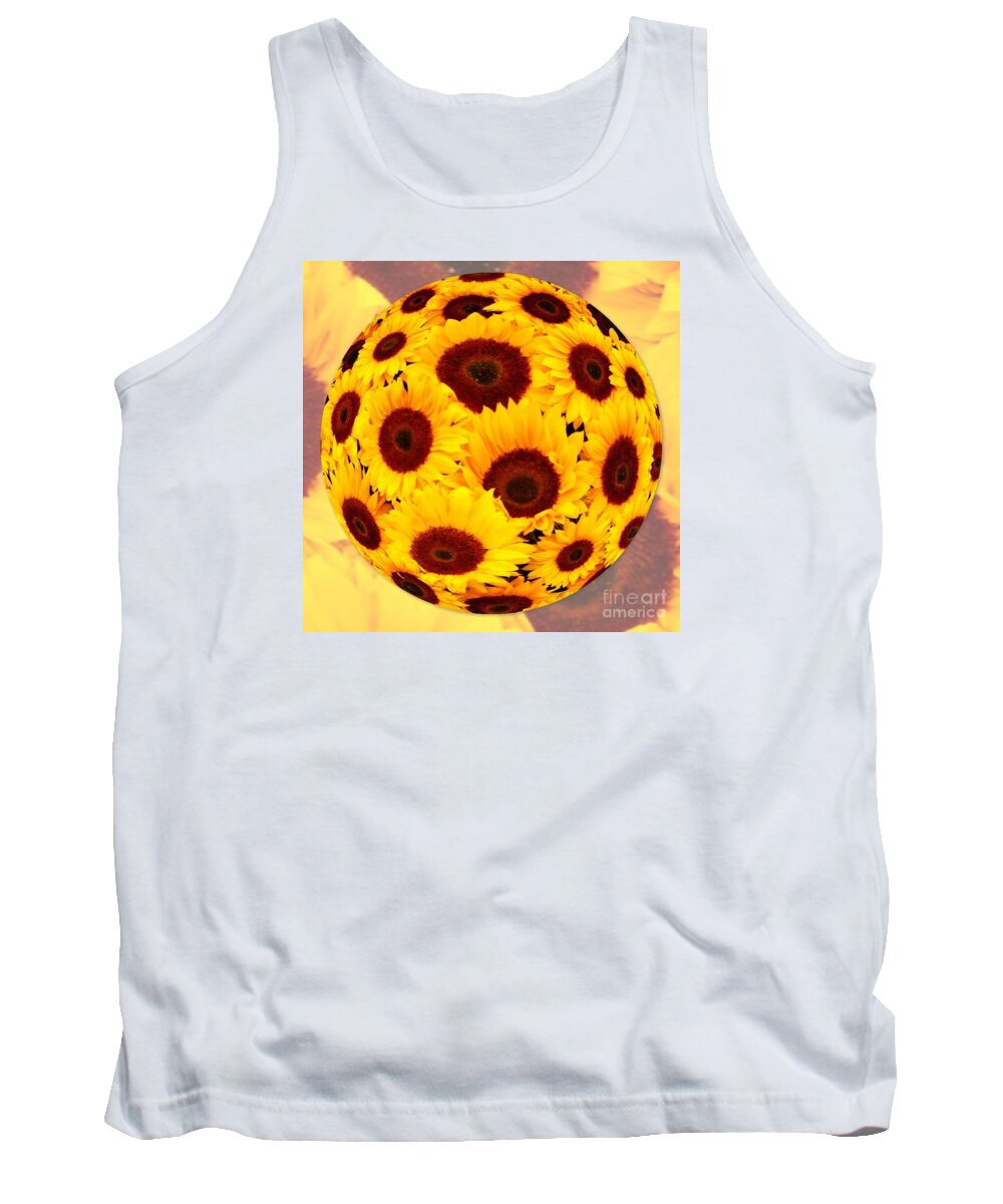 Sunflowers Tank Top featuring the photograph Sunflower Sun by Joan-Violet Stretch