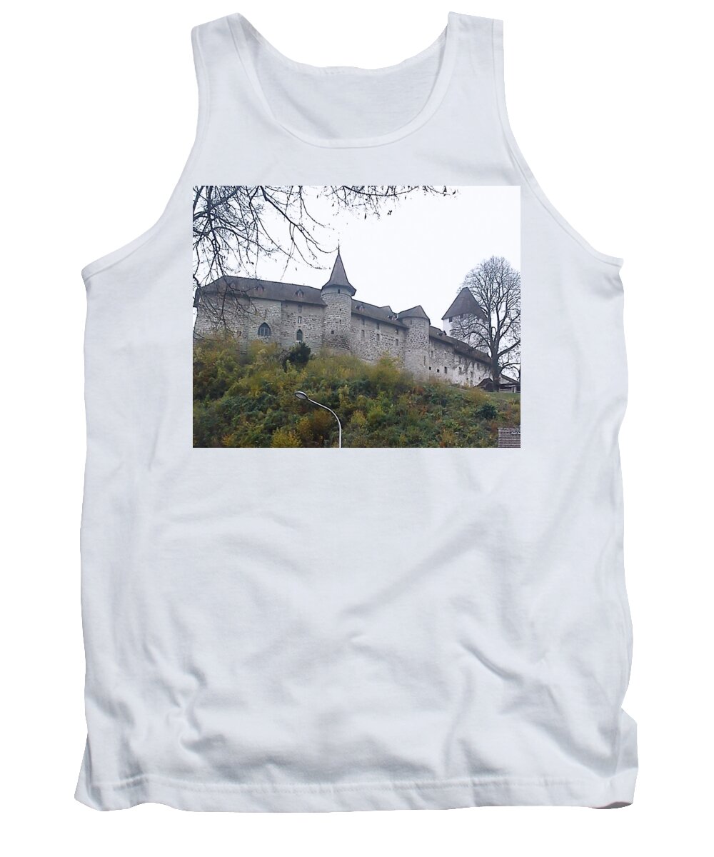 Castle Tank Top featuring the photograph The castle in Autumn by Felicia Tica