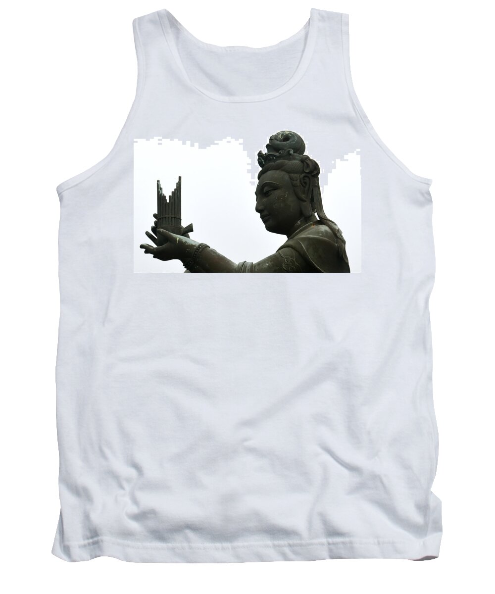 Buddha Gift Tank Top featuring the photograph The Gift by Gregory Merlin Brown