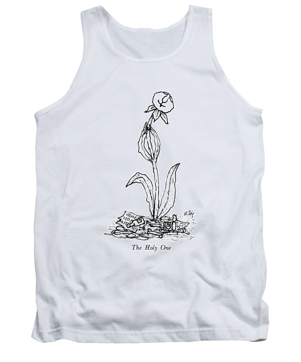 Religion Tank Top featuring the drawing The Holy One by William Steig