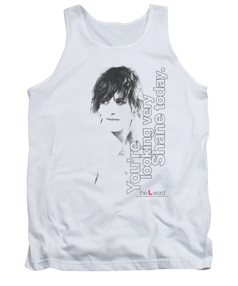 The L Word Tank Top featuring the digital art The L Word - Looking Shane Today by Brand A