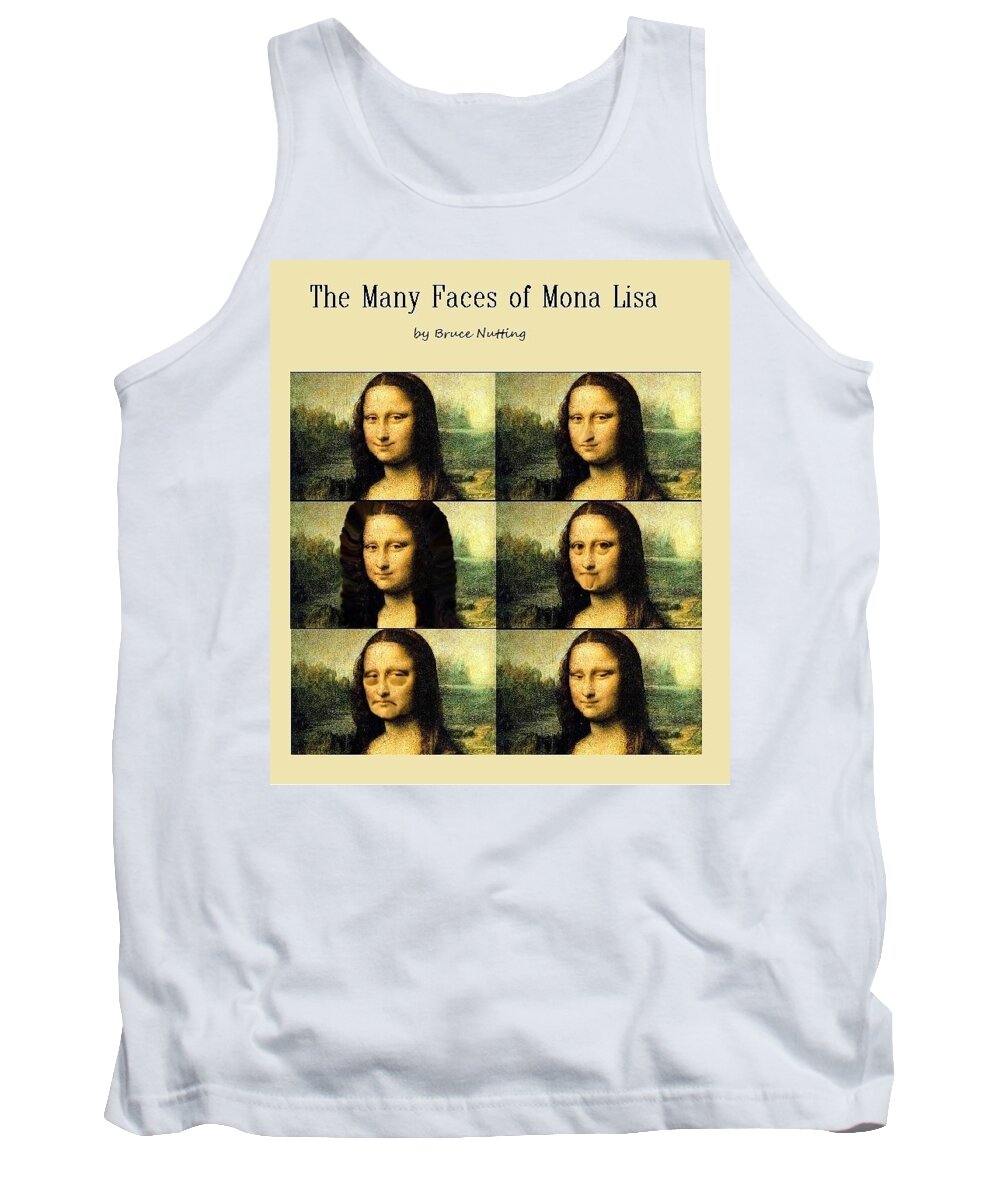 Mona Tank Top featuring the painting The Many Faces of Mona Lisa by Bruce Nutting