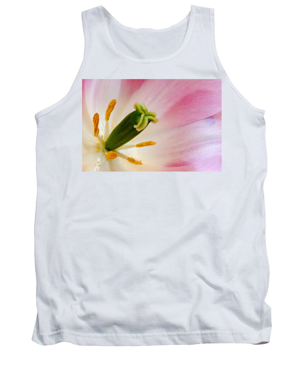 Tulip Tank Top featuring the photograph The Stamen by Georgette Grossman