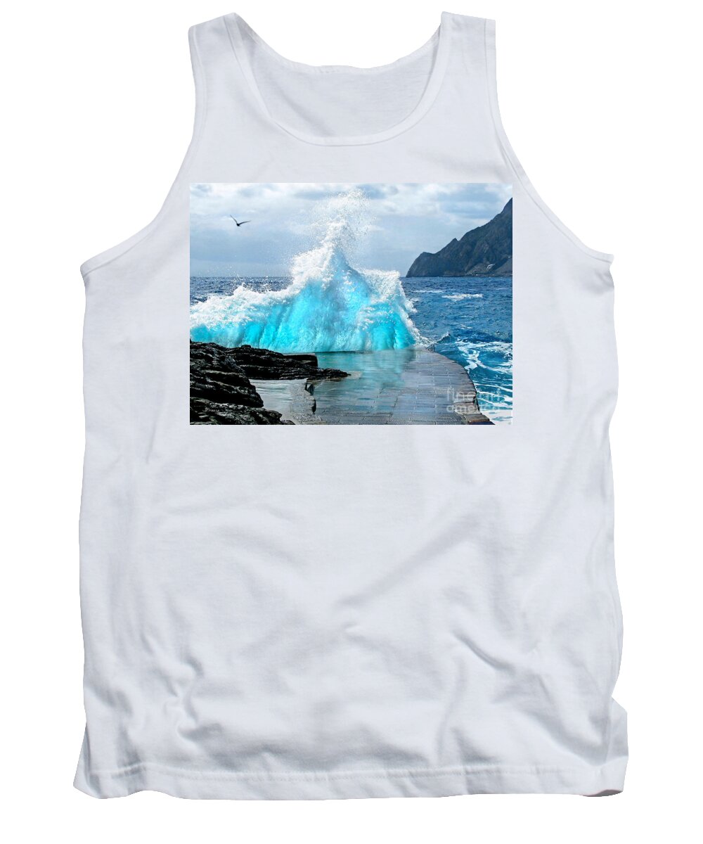 Wave Tank Top featuring the photograph The Wave.Vernazza.Cinque Terre. Italy by Jennie Breeze