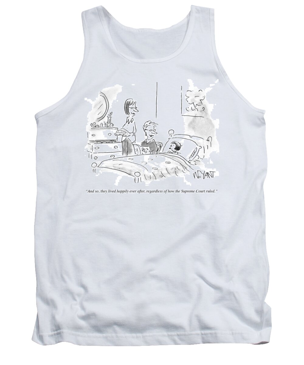 And So They Lived Happily Ever After Tank Top featuring the drawing They Lived Happily by Christopher Weyant