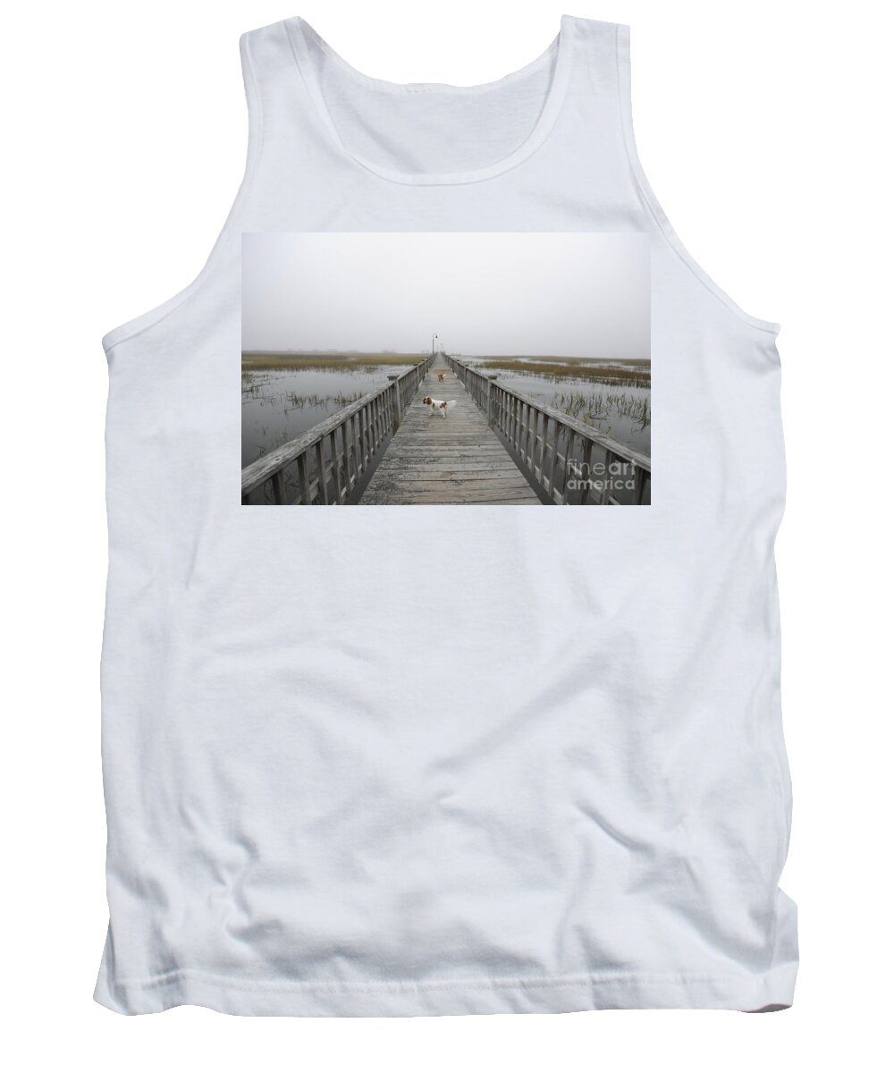 Fog Tank Top featuring the photograph Thick as Peanut Butter by Dale Powell