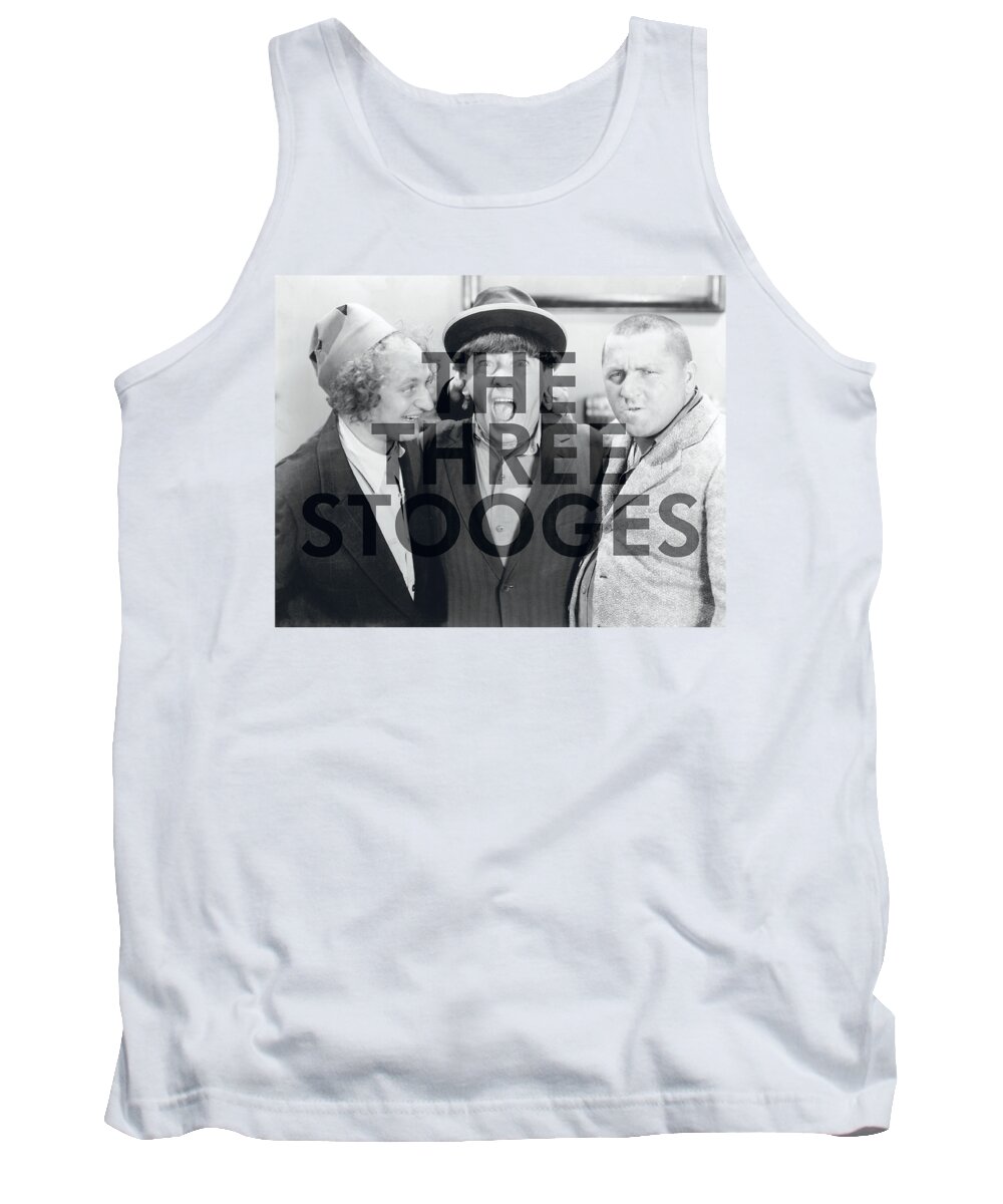  Tank Top featuring the digital art Three Stooges - Cutoff by Brand A