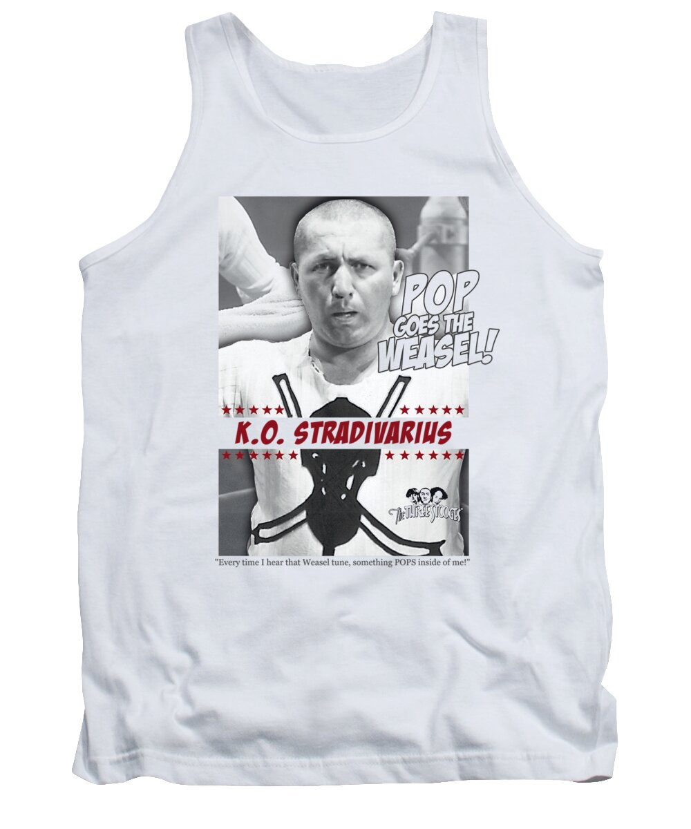  Tank Top featuring the digital art Three Stooges - Weasel by Brand A